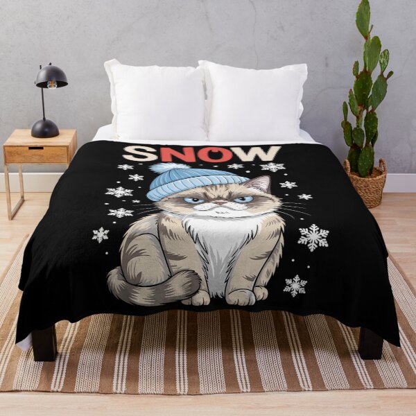 Item preview, Snow Winter Cat Funny Xmas designed and sold by blueyeeti.