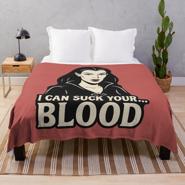 Item preview, I Can Suck Your Blood – Retro Vampire Girl Design designed and sold by WinkWild.