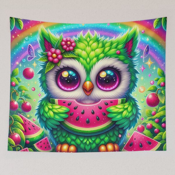 Item preview, Owl holding a watermelon  designed and sold by Jbl55.
