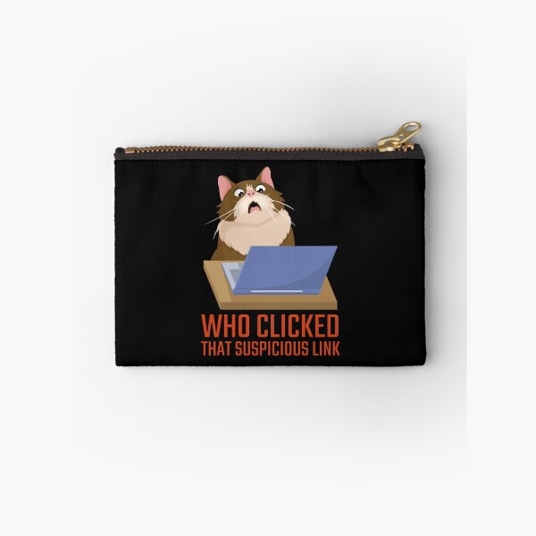Item preview, Who Clicked That Suspicious Link Shocked Cat designed and sold by Art-of-Rory.