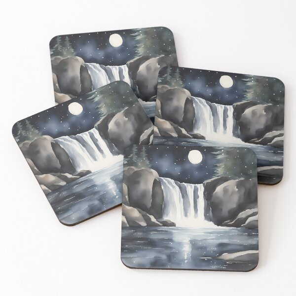 Item preview, Night Light Waterfall designed and sold by CalmnessbyChoice.