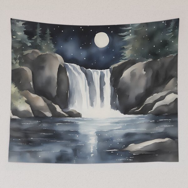 Item preview, Night Light Waterfall designed and sold by CalmnessbyChoice.