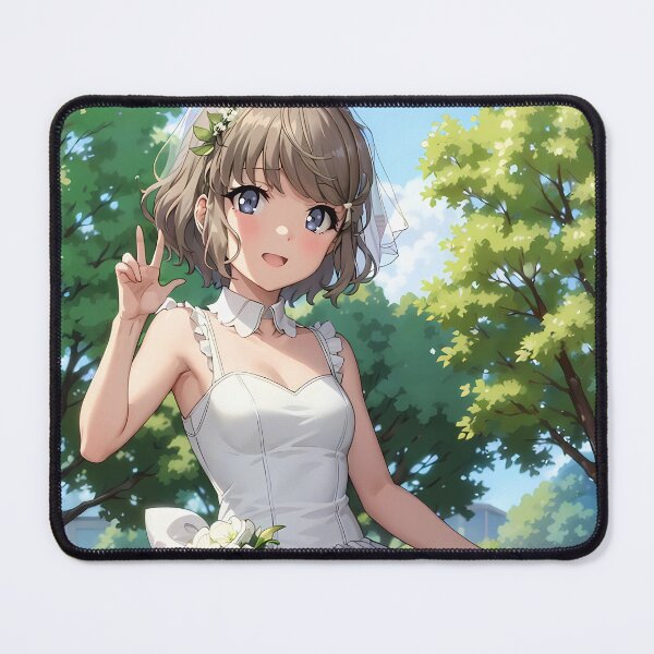 Item preview, Tomoe Koga Bunny Girl Senpai Anime Girl Waifu Wedding Dress Garden designed and sold by TorbenKuhano.