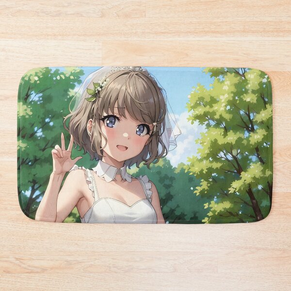 Item preview, Tomoe Koga Bunny Girl Senpai Anime Girl Waifu Wedding Dress Garden designed and sold by TorbenKuhano.