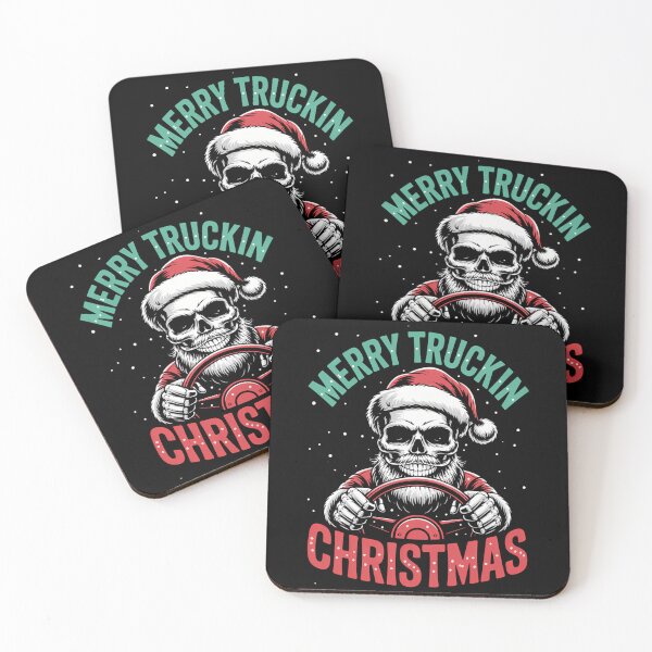 Item preview, Trucking Christmas Skull Truck designed and sold by CookWorldLaughs.