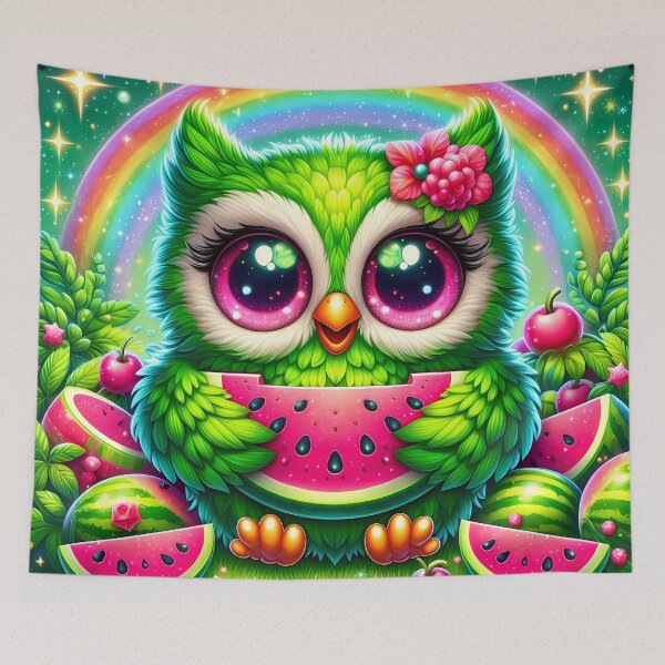 Item preview, Owl holding a watermelon  designed and sold by Jbl55.