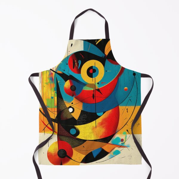 Item preview, Harmonic Continuum – Bauhaus Abstract Flow in Teal, Red & Amber designed and sold by Moisky Art.
