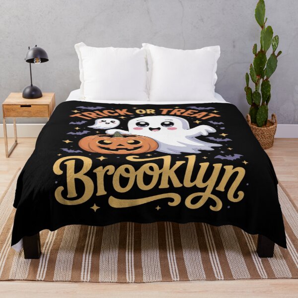 Item preview, Brooklyn Personalized Name Cute Ghost Halloween designed and sold by petrichorsworld.