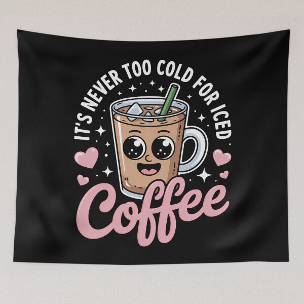 Item preview, Winter Iced Coffee Cute designed and sold by CookWorldLaughs.