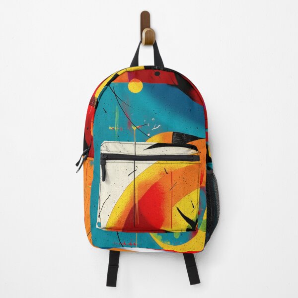 Item preview, Axis Solaris – Bauhaus Symmetry Abstract in Teal and Tangerine designed and sold by Moisky Art.