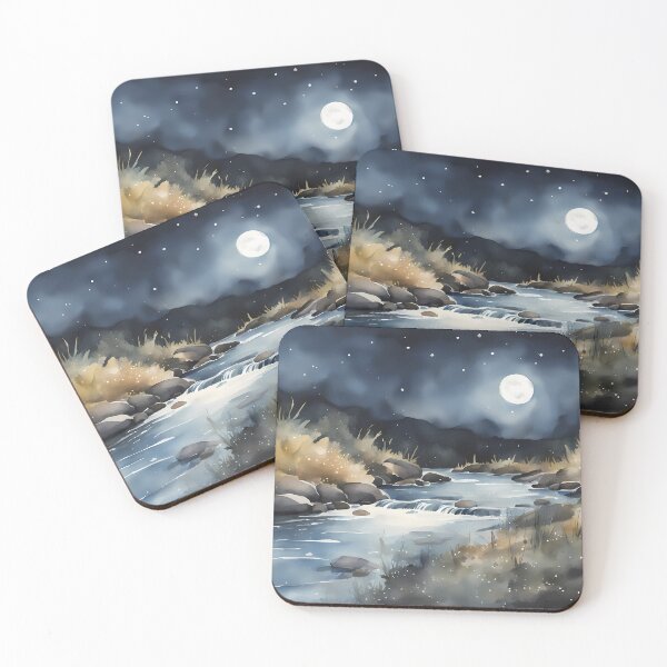 Item preview, Full Moon over River designed and sold by CalmnessbyChoice.