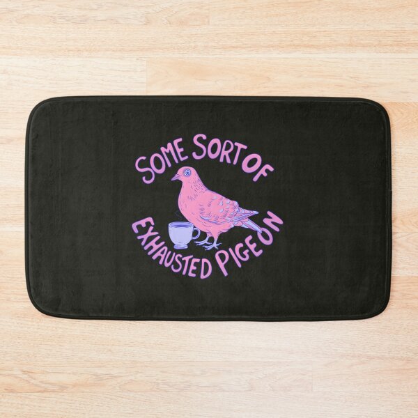 Item preview, Pink Pigeon with Coffee – Exhausted Birdie designed and sold by PzfkrWR8v86.