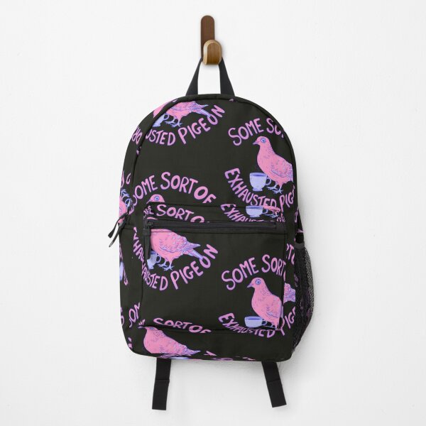 Item preview, Pink Pigeon with Coffee – Exhausted Birdie designed and sold by PzfkrWR8v86.