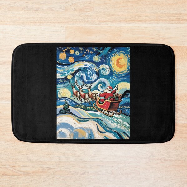 Item preview, Winter Santa Starry Night Christmas designed and sold by CookWorldLaughs.