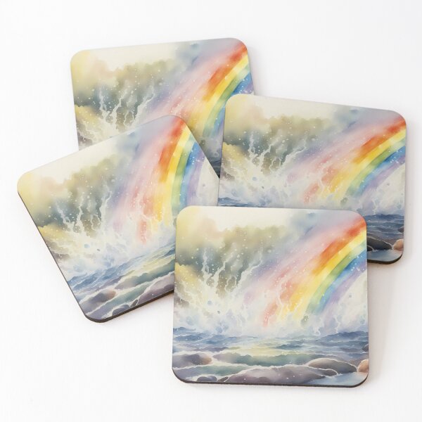 Item preview, Rainbow Splashing into Lake designed and sold by CalmnessbyChoice.