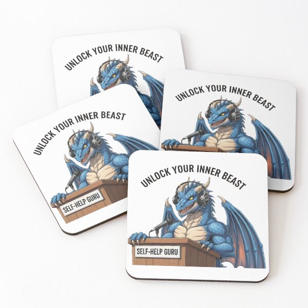 Item preview, "Unlock Your Inner Beast" Motivational Dragon Speaker – Gift for Self-Improvement Fans designed and sold by Luminari Creations.