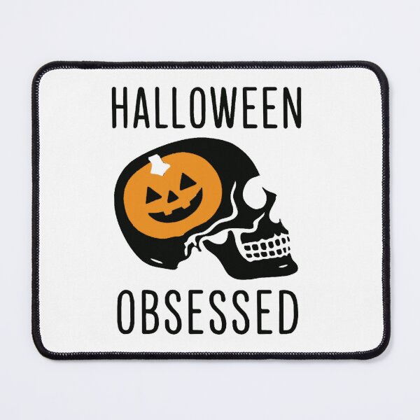 Item preview, Funny Halloween Skull with Pumpkin Head – Halloween Obsessed Art designed and sold by RuweisVibes.