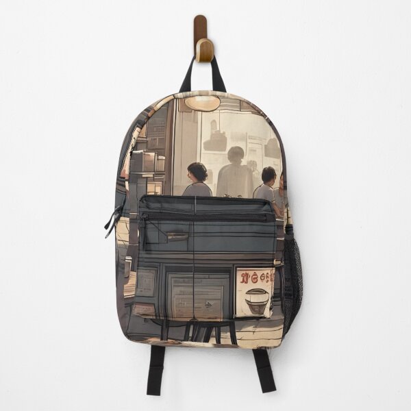 Item preview, “Early morning at a roadside coffee shop” designed and sold by nighttime1990.