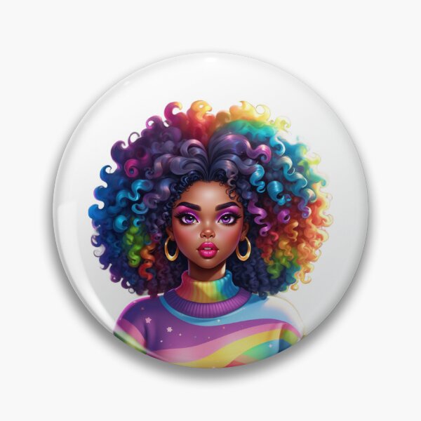 Item preview, Melanin Rainbow Girl – Bold and Colorful Confidence designed and sold by Lulunza.