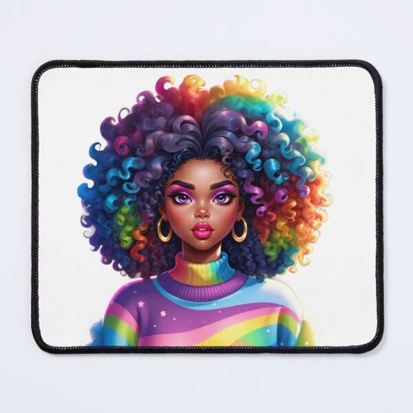Item preview, Melanin Rainbow Girl – Bold and Colorful Confidence designed and sold by Lulunza.