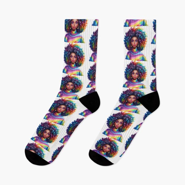 Item preview, Melanin Rainbow Girl – Bold and Colorful Confidence designed and sold by Lulunza.