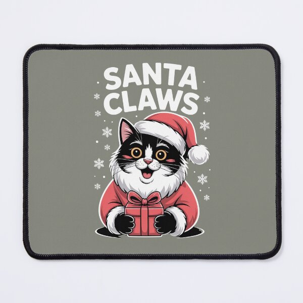 Item preview, Santa Claws – Cheerful Christmas Cat designed and sold by HolisticFurArt.