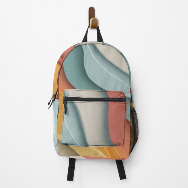 Item preview, Layered Abstract Paper Waves in Warm Pastel Tones designed and sold by JavisSRDesign.