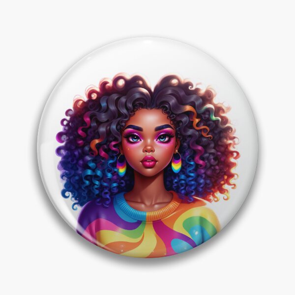 Item preview, Afro Glam Queen – Rainbow Glow and Power designed and sold by Lulunza.