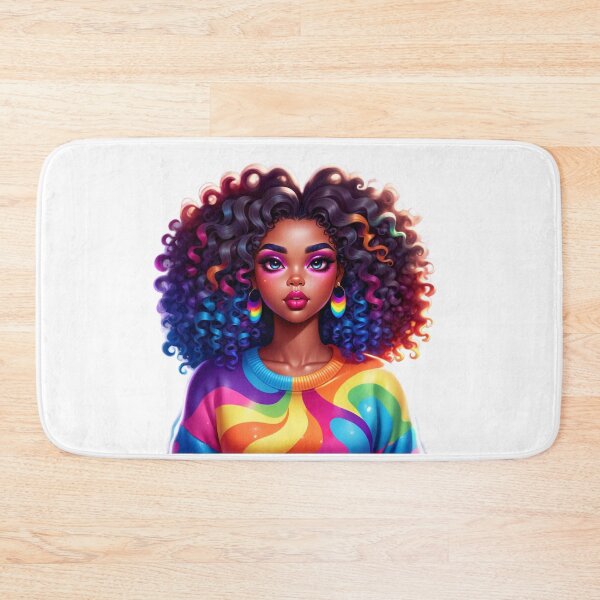 Item preview, Afro Glam Queen – Rainbow Glow and Power designed and sold by Lulunza.