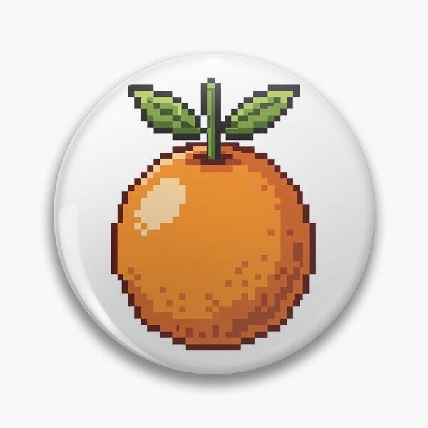Item preview, Pixel Art Orange Retro Fruit Citrus designed and sold by k3rstman1.