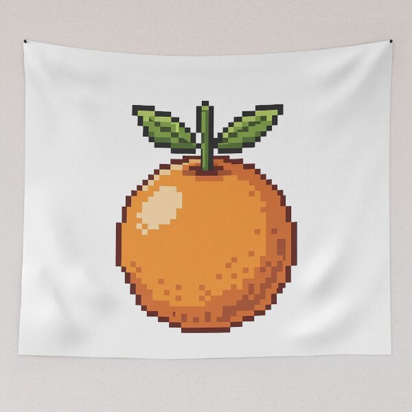 Item preview, Pixel Art Orange Retro Fruit Citrus designed and sold by k3rstman1.
