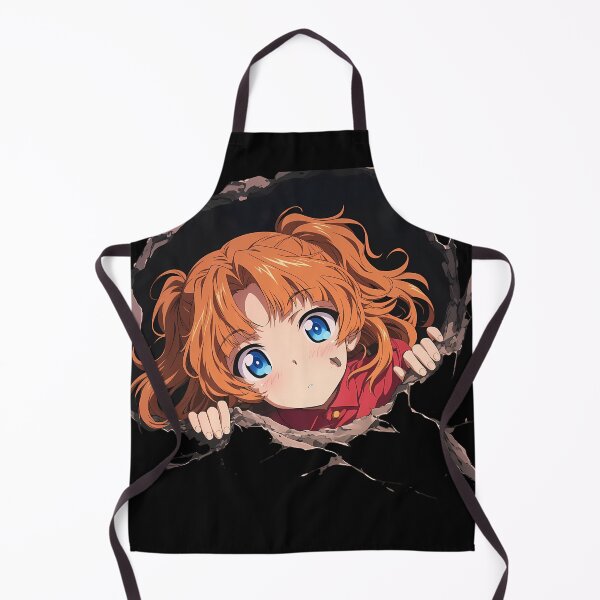 Artikelvorschau, Orange Pekoe Girls Und Panzer Anime Chibi Peeking Through Rubble Fröhlich entworfen und verkauft von TorbenKuhano.