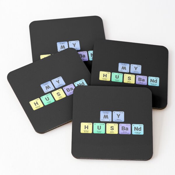 Item preview, My Husband,  Periodic Table Elements, Personalized Chemistry Design, Science Gift for Nerds & Students designed and sold by chipmuckdesignn.