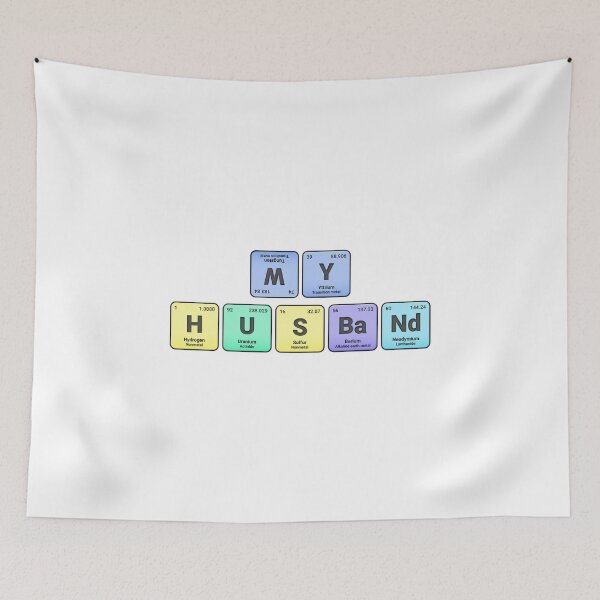Item preview, My Husband,  Periodic Table Elements, Personalized Chemistry Design, Science Gift for Nerds & Students designed and sold by chipmuckdesignn.