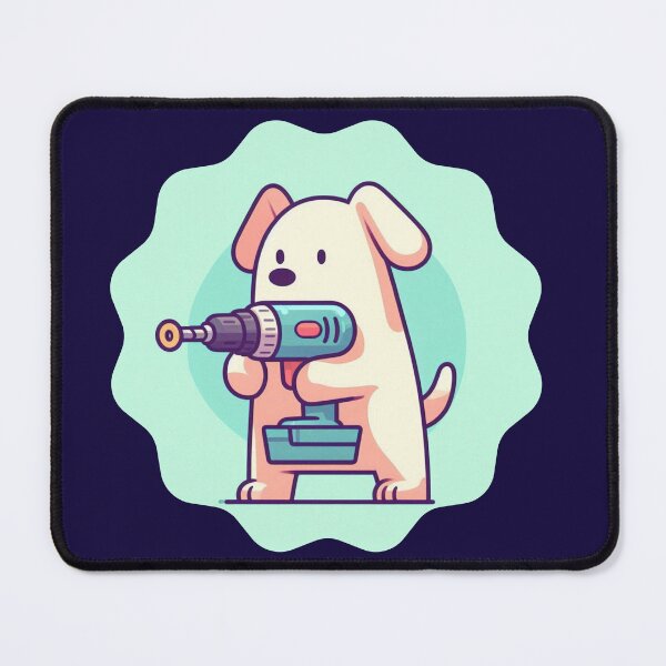 Item preview, Dog Handyman Drill Electrician DIY Humor Tools designed and sold by DibuHumor.