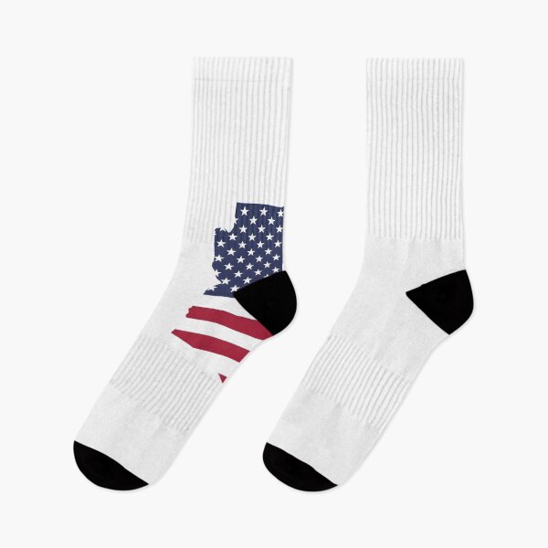 Item preview, Arizona USA Flag Silhouette – Stars and Stripes State Outline designed and sold by Paper Drip.