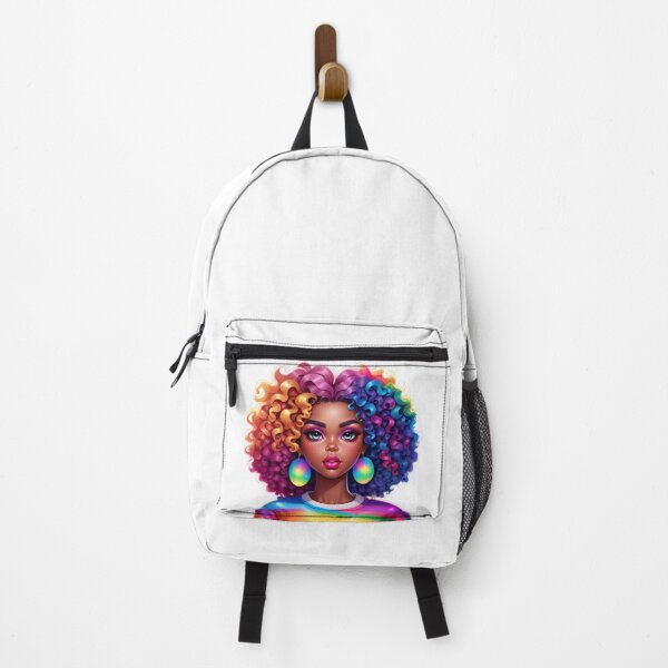 Artikelvorschau, Bunte Locken – Afro Beauty mit Regenbogen-Vibes entworfen und verkauft von Lulunza.