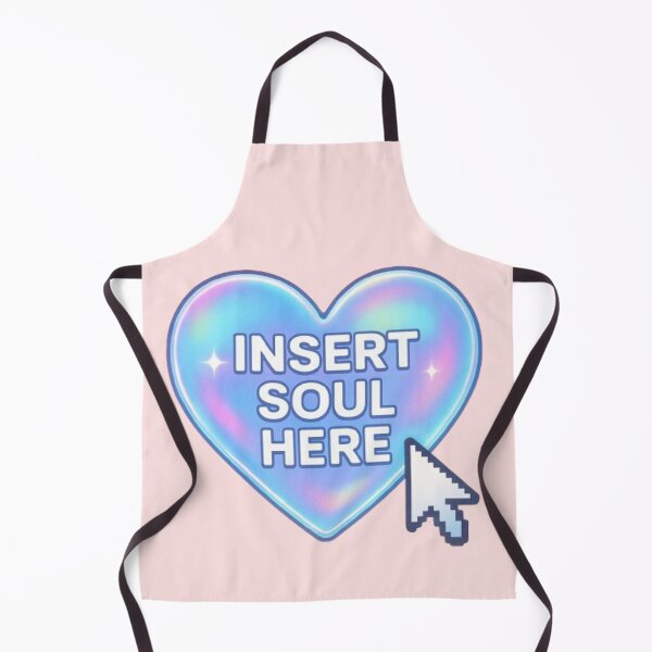 Item preview, Insert Soul Here | Holographic Heart Digital Aesthetic Design designed and sold by Syrupulse.