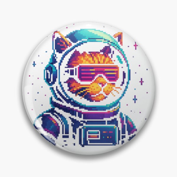 Item preview, Gatto Astronauta Cyberpunk designed and sold by Pixomia.