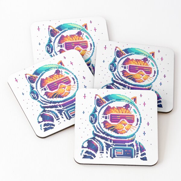 Item preview, Gatto Astronauta Cyberpunk designed and sold by Pixomia.
