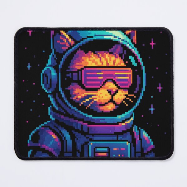 Item preview, Gatto Astronauta Cyberpunk designed and sold by Pixomia.