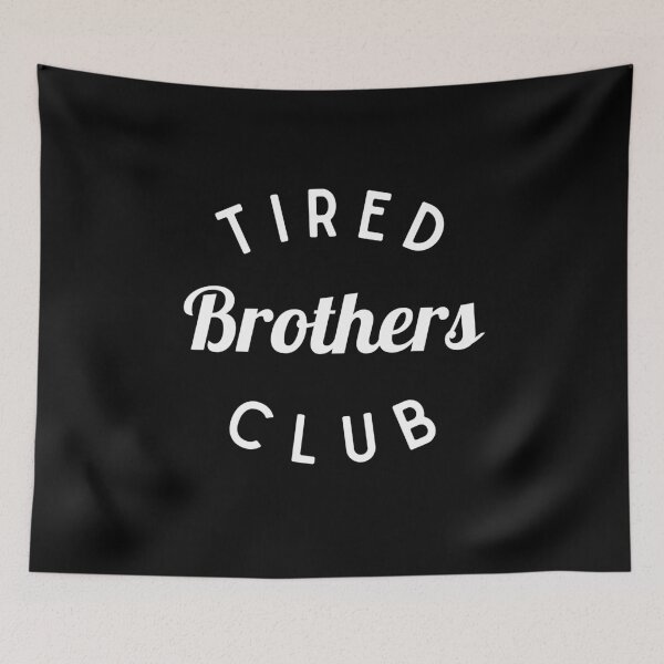 Item preview, Tired Brothers Club Shirt, Funny Brother Shirt designed and sold by Sleepy Cat Design.