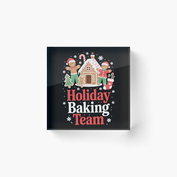 Item preview, Bake Baking Christmas Gingerbread Holiday Baking Team designed and sold by DoorwayThreads.