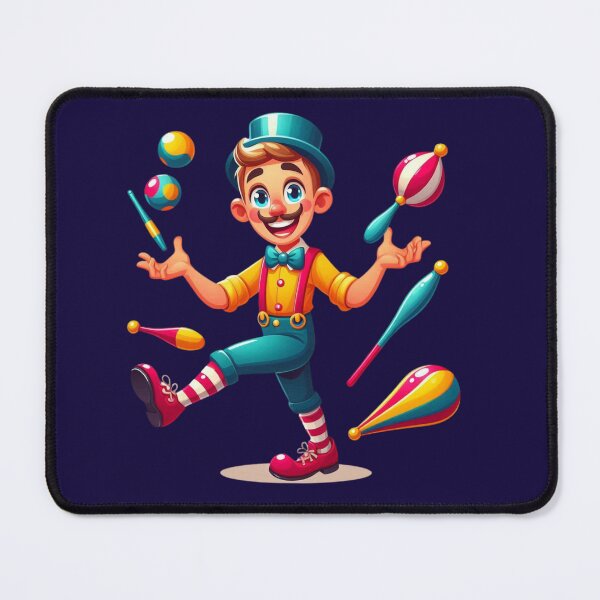 Item preview, Juggler Circus Hat Clown Artist Show Drawing designed and sold by DibuHumor.