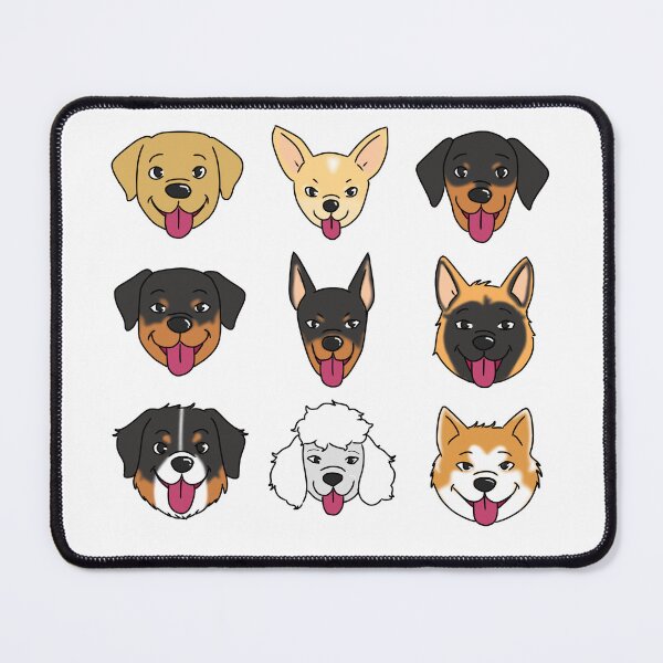 Item preview, Sticker Pack – 9 Dog Faces (Labrador, Chihuahua, Dachshund & More) designed and sold by Crack-in-Colors.