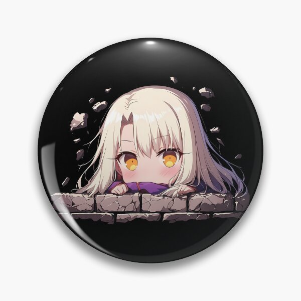 Item preview, Illyasviel Von Einzbern Fate Stay Night Anime Chibi Kawaii Cute Peeking designed and sold by TorbenKuhano.