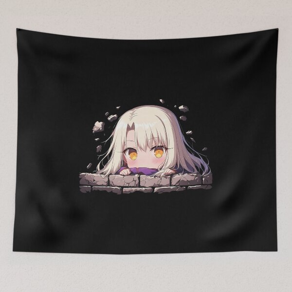 Item preview, Illyasviel Von Einzbern Fate Stay Night Anime Chibi Kawaii Cute Peeking designed and sold by TorbenKuhano.