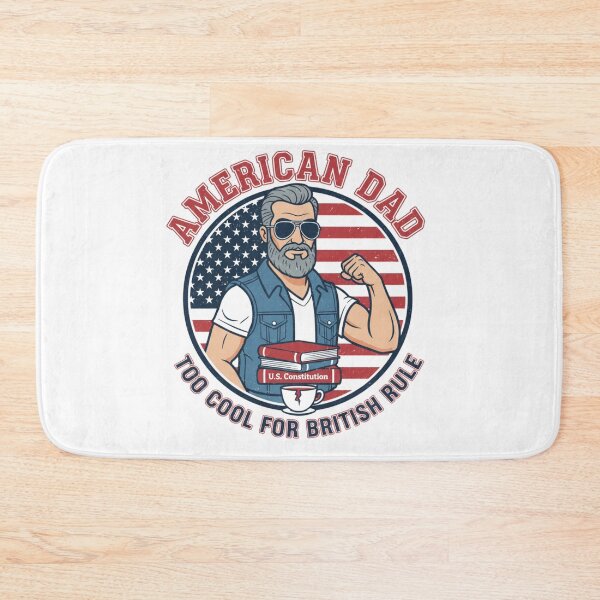 Item preview, Minimalist American Dad Design - Too Cool for British Rule Graphic designed and sold by Wear Sculpt.