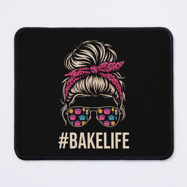 Item preview, Baker Messy Bun Hair baking Pastry baker Chef designed and sold by DoorwayThreads.