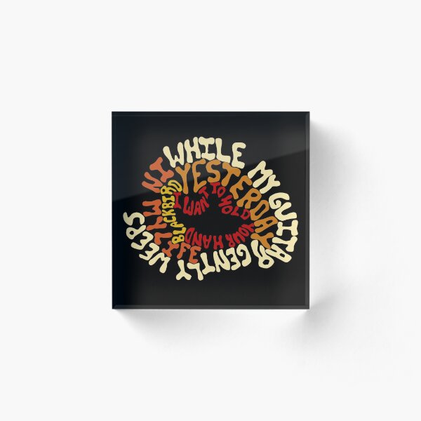 Beatles - Songs Acrylic Block